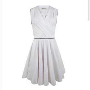 ALL SAINTS White Caden Zipper Dress Size 6